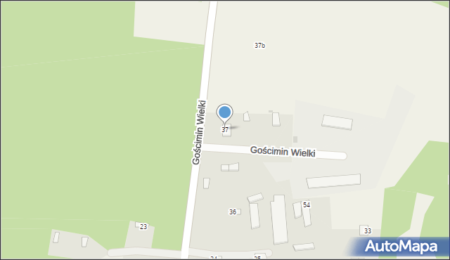 Gościmin Wielki, Gościmin Wielki, 37, mapa Gościmin Wielki
