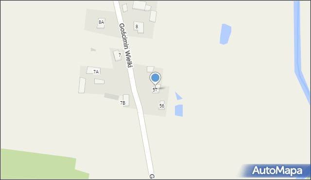 Gościmin Wielki, Gościmin Wielki, 57, mapa Gościmin Wielki
