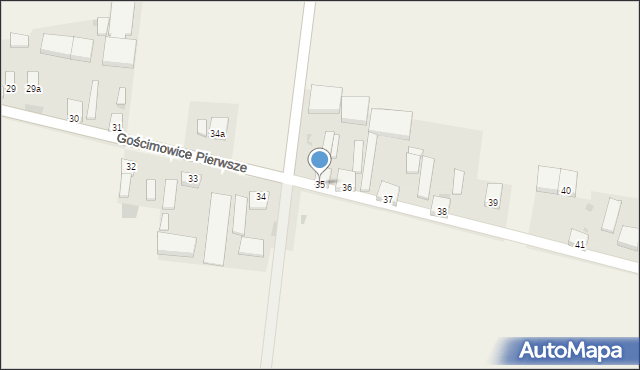 Gościmowice Pierwsze, Gościmowice Pierwsze, 35, mapa Gościmowice Pierwsze