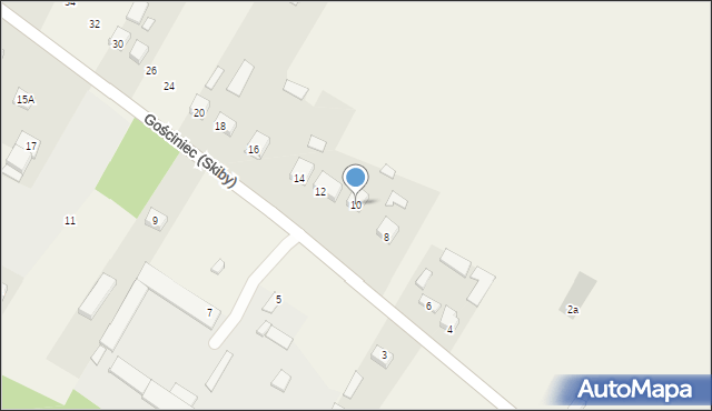Gościniec (Skiby), Gościniec (Skiby), 10, mapa Gościniec (Skiby)