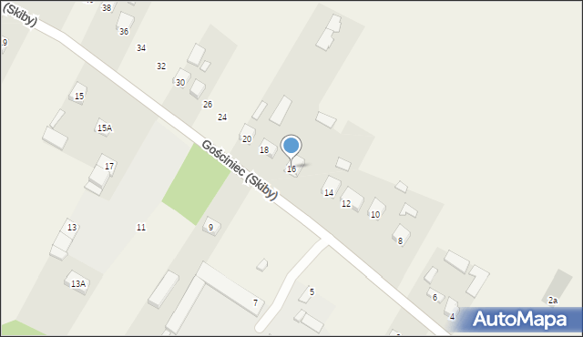 Gościniec (Skiby), Gościniec (Skiby), 16, mapa Gościniec (Skiby)