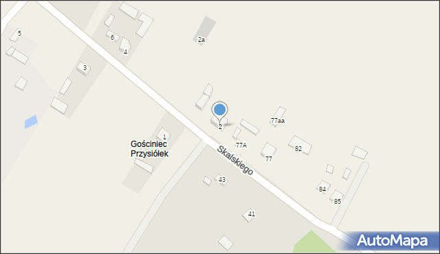 Gościniec (Skiby), Gościniec (Skiby), 2, mapa Gościniec (Skiby)