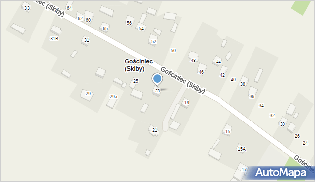 Gościniec (Skiby), Gościniec (Skiby), 23, mapa Gościniec (Skiby)