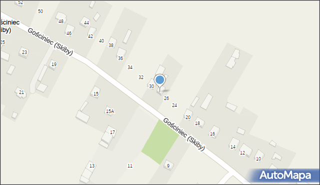 Gościniec (Skiby), Gościniec (Skiby), 28, mapa Gościniec (Skiby)