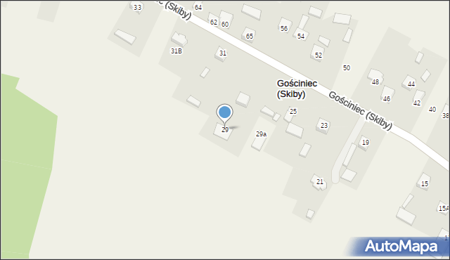 Gościniec (Skiby), Gościniec (Skiby), 29, mapa Gościniec (Skiby)