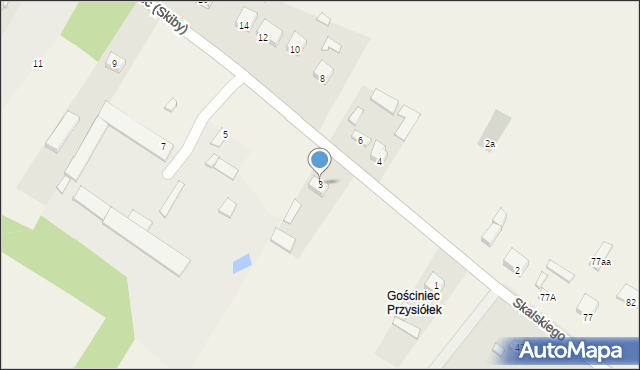 Gościniec (Skiby), Gościniec (Skiby), 3, mapa Gościniec (Skiby)