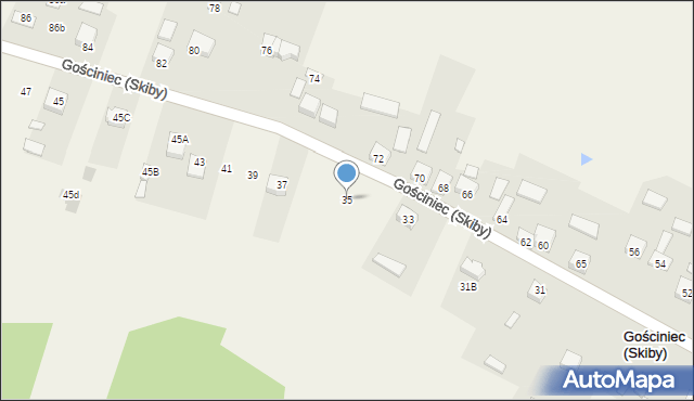 Gościniec (Skiby), Gościniec (Skiby), 35, mapa Gościniec (Skiby)