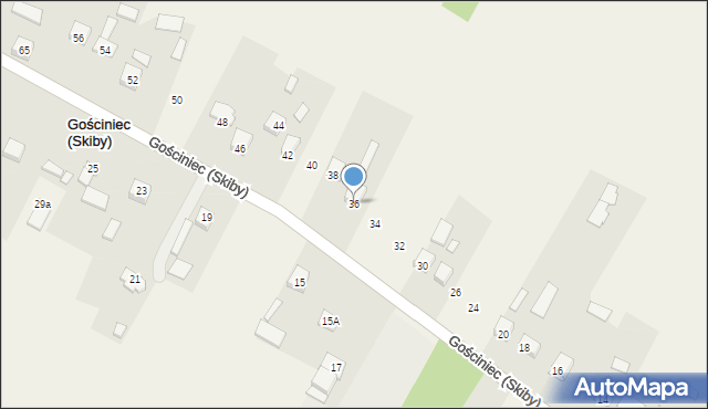 Gościniec (Skiby), Gościniec (Skiby), 36, mapa Gościniec (Skiby)