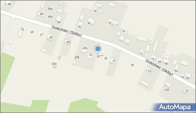 Gościniec (Skiby), Gościniec (Skiby), 41, mapa Gościniec (Skiby)