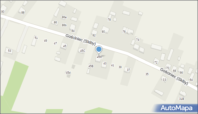 Gościniec (Skiby), Gościniec (Skiby), 45A, mapa Gościniec (Skiby)