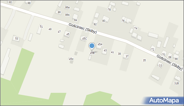 Gościniec (Skiby), Gościniec (Skiby), 45B, mapa Gościniec (Skiby)
