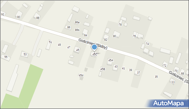 Gościniec (Skiby), Gościniec (Skiby), 45C, mapa Gościniec (Skiby)