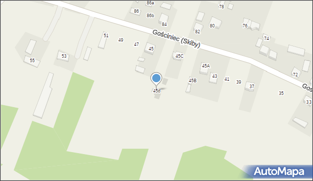 Gościniec (Skiby), Gościniec (Skiby), 45d, mapa Gościniec (Skiby)
