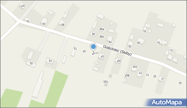 Gościniec (Skiby), Gościniec (Skiby), 47, mapa Gościniec (Skiby)