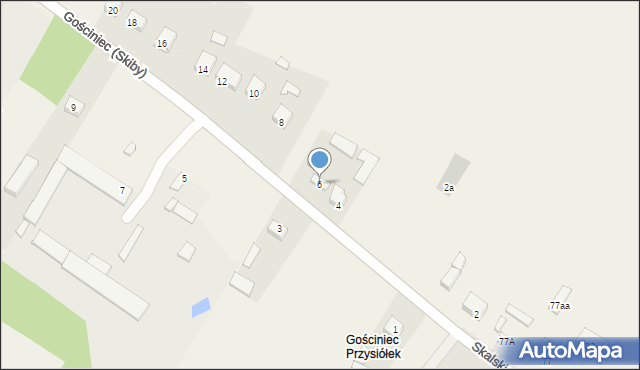 Gościniec (Skiby), Gościniec (Skiby), 6, mapa Gościniec (Skiby)