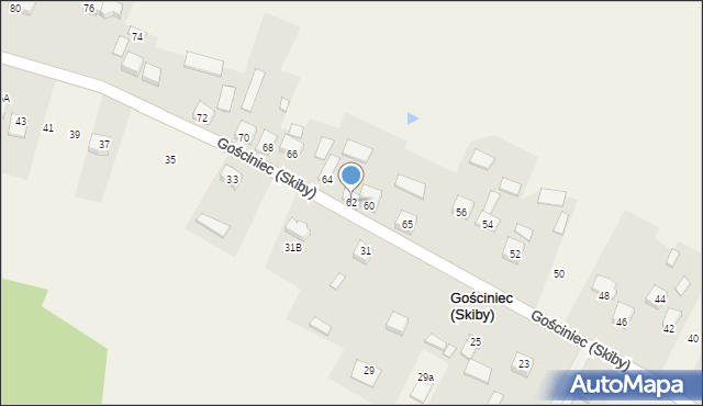 Gościniec (Skiby), Gościniec (Skiby), 62, mapa Gościniec (Skiby)