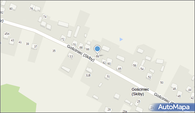 Gościniec (Skiby), Gościniec (Skiby), 64, mapa Gościniec (Skiby)