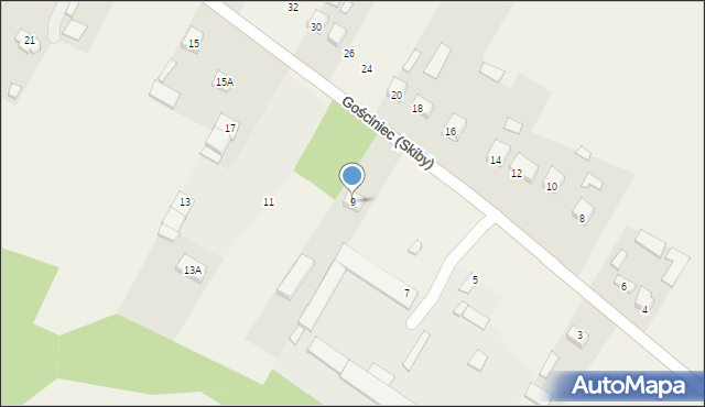 Gościniec (Skiby), Gościniec (Skiby), 9, mapa Gościniec (Skiby)