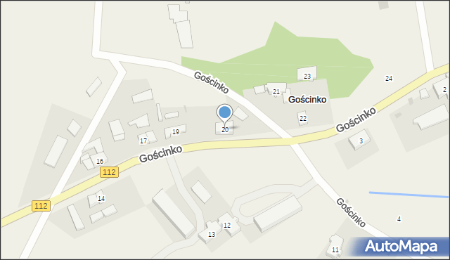 Gościnko, Gościnko, 20, mapa Gościnko