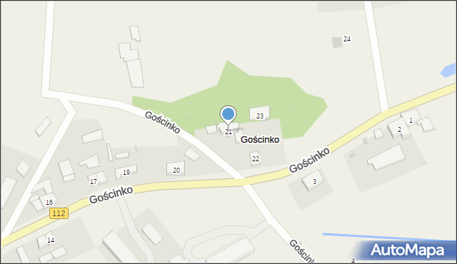 Gościnko, Gościnko, 21, mapa Gościnko