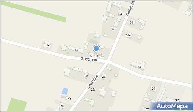 Gościnna, Gościnna, 34, mapa Gościnna
