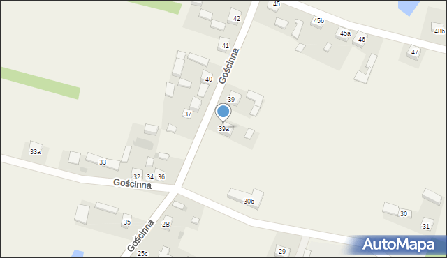 Gościnna, Gościnna, 39a, mapa Gościnna