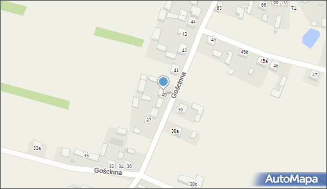 Gościnna, Gościnna, 40, mapa Gościnna