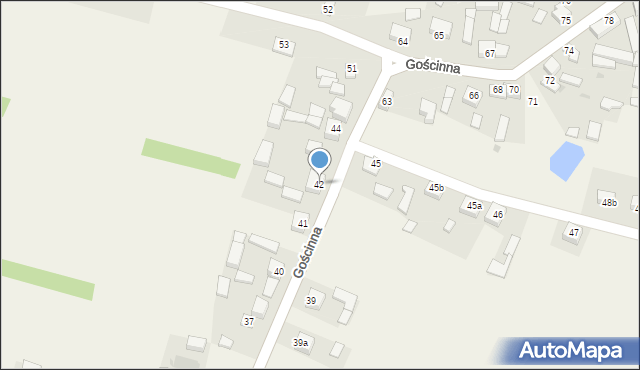 Gościnna, Gościnna, 42, mapa Gościnna