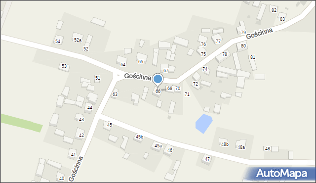 Gościnna, Gościnna, 66, mapa Gościnna