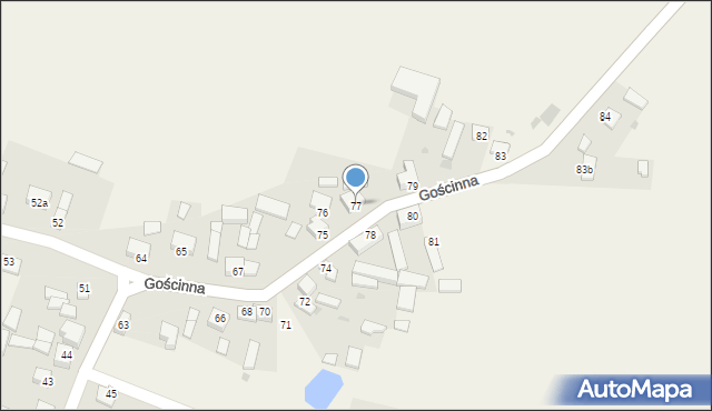 Gościnna, Gościnna, 77, mapa Gościnna