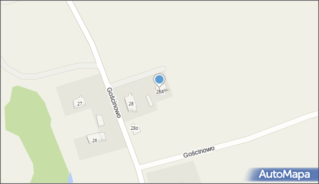 Gościnowo, Gościnowo, 28A, mapa Gościnowo