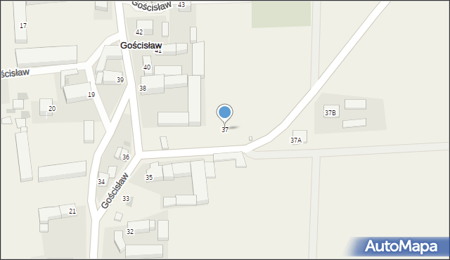 Gościsław, Gościsław, 37, mapa Gościsław