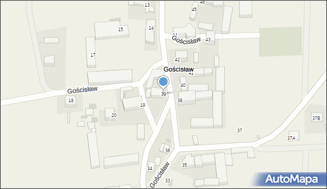 Gościsław, Gościsław, 39, mapa Gościsław
