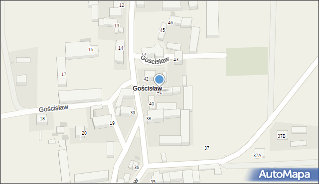 Gościsław, Gościsław, 41, mapa Gościsław