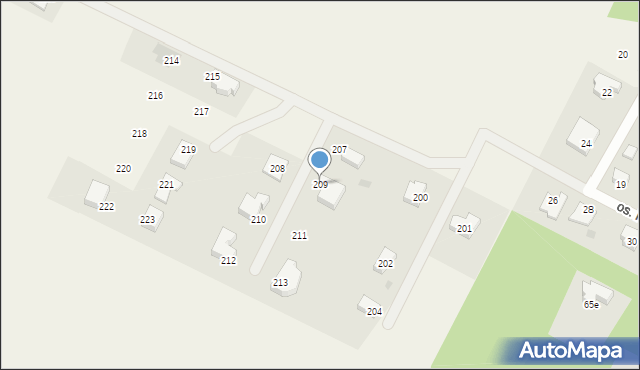 Gościszewo, Gościszewo, 209, mapa Gościszewo