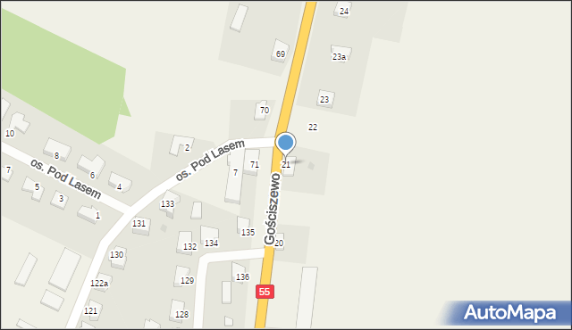 Gościszewo, Gościszewo, 21, mapa Gościszewo