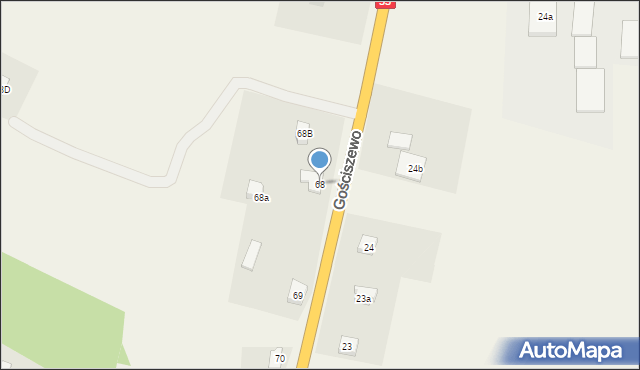 Gościszewo, Gościszewo, 68, mapa Gościszewo