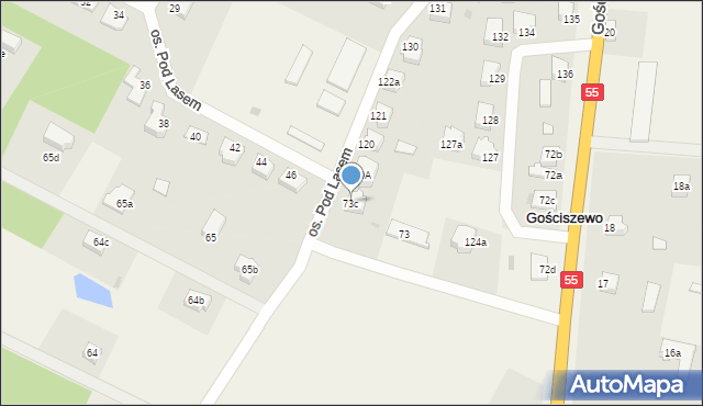Gościszewo, Gościszewo, 73c, mapa Gościszewo