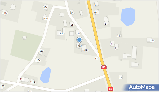 Gościszewo, Gościszewo, 84d, mapa Gościszewo