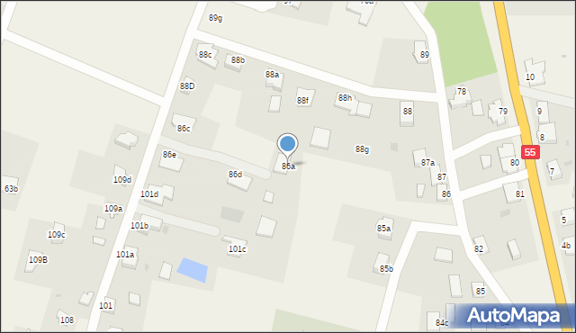 Gościszewo, Gościszewo, 86a, mapa Gościszewo