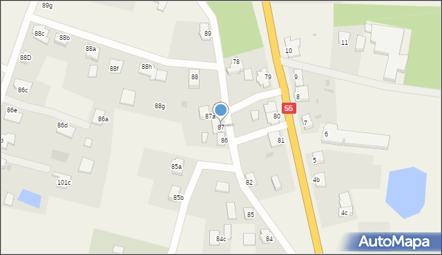 Gościszewo, Gościszewo, 87, mapa Gościszewo