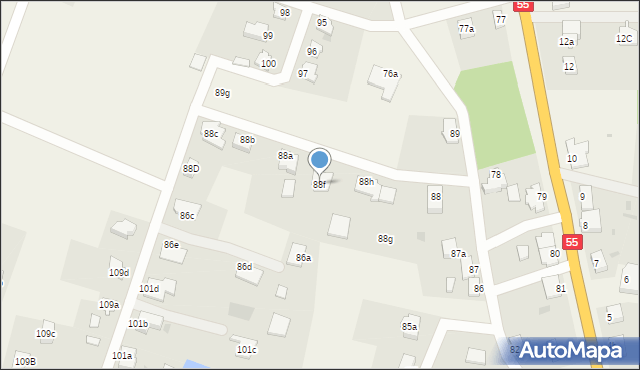 Gościszewo, Gościszewo, 88f, mapa Gościszewo