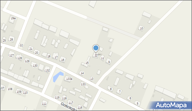 Gościszka, Gościszka, 12, mapa Gościszka