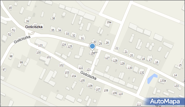 Gościszka, Gościszka, 126, mapa Gościszka
