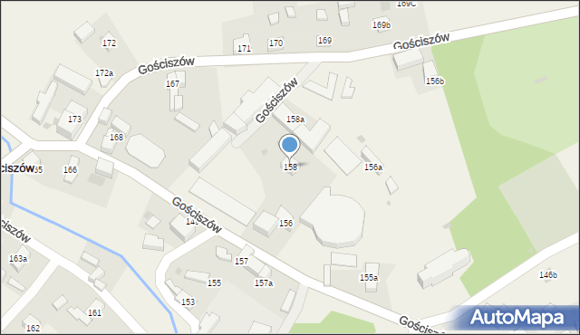 Gościszów, Gościszów, 158, mapa Gościszów