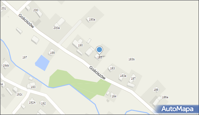 Gościszów, Gościszów, 185, mapa Gościszów
