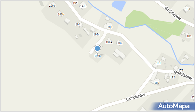 Gościszów, Gościszów, 192b, mapa Gościszów