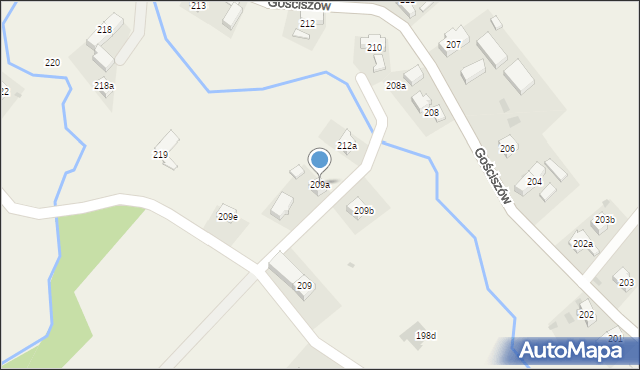 Gościszów, Gościszów, 209a, mapa Gościszów