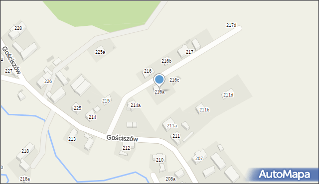 Gościszów, Gościszów, 216a, mapa Gościszów