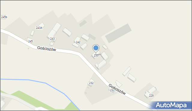 Gościszów, Gościszów, 233, mapa Gościszów